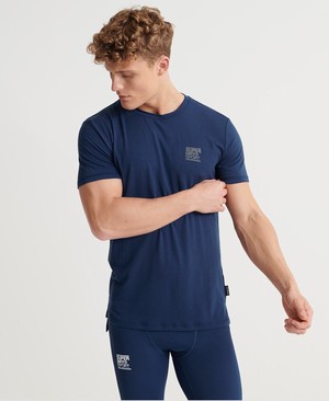 Superdry Training Flex Férfi Pólók Kék | TYLFH5719